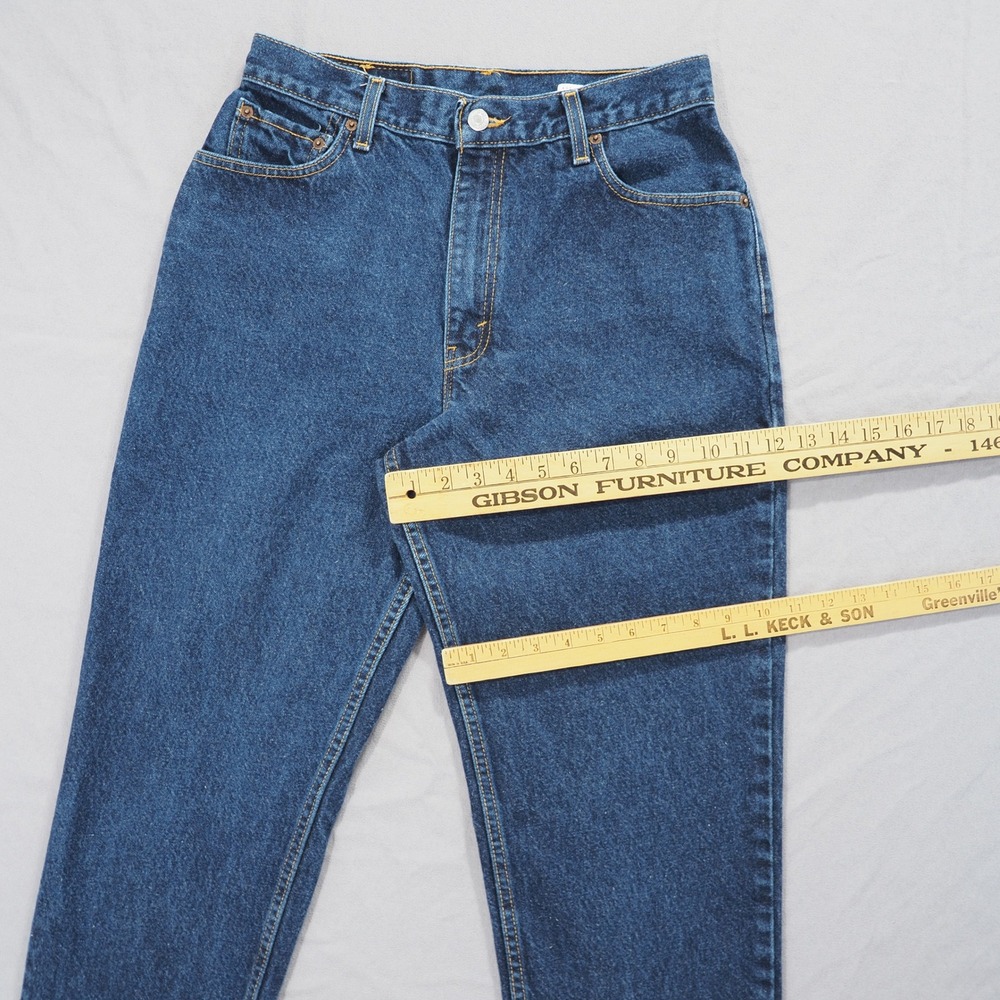 Classic Straight Leg Women's Jeans - Blue - Picture 5 of 11
